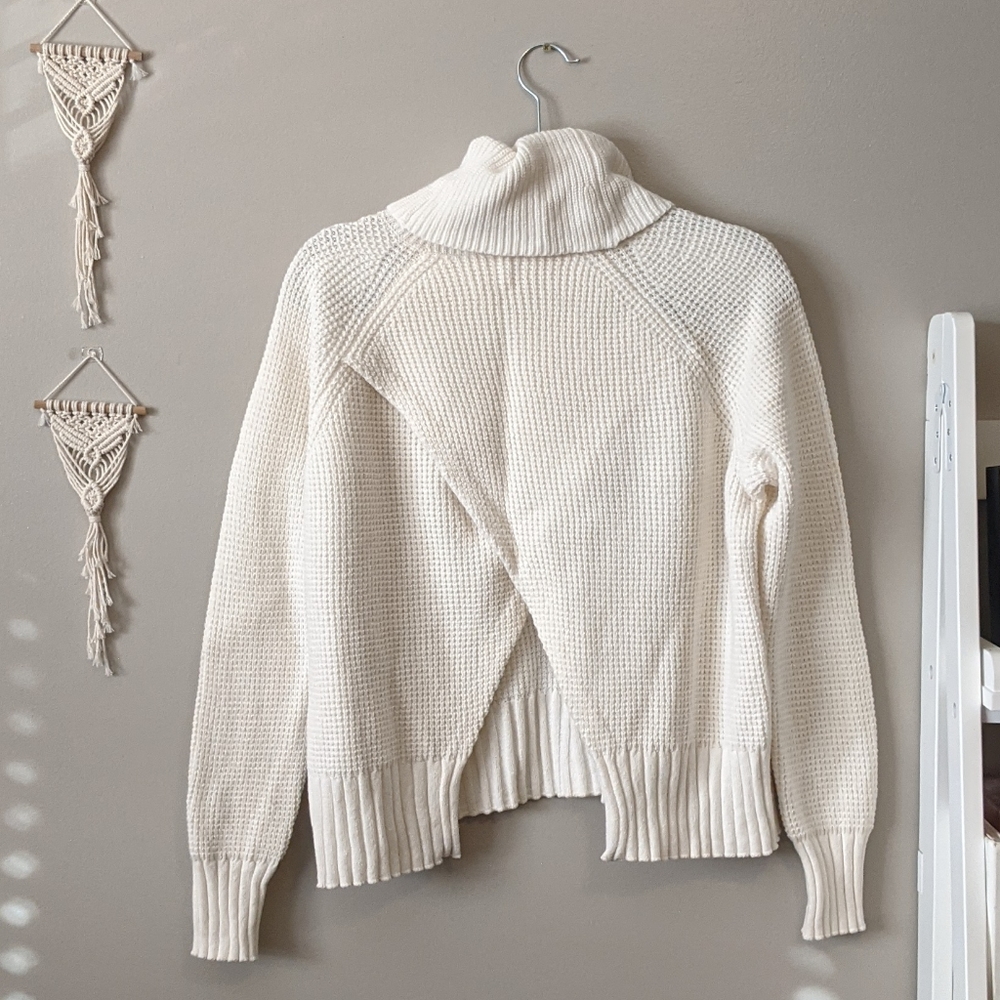 Madewell Turtleneck Open Back Sweater, Size M - Picture 1 of 4